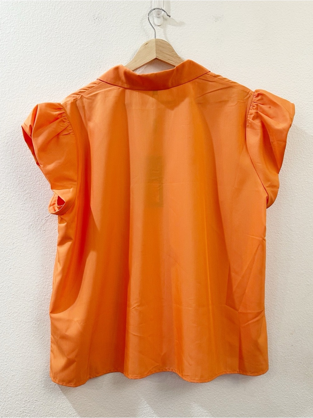 Misook Women’s‎ Short Puff-Sleeve Poplin Blouse New Size Large - Picture 5 of 11